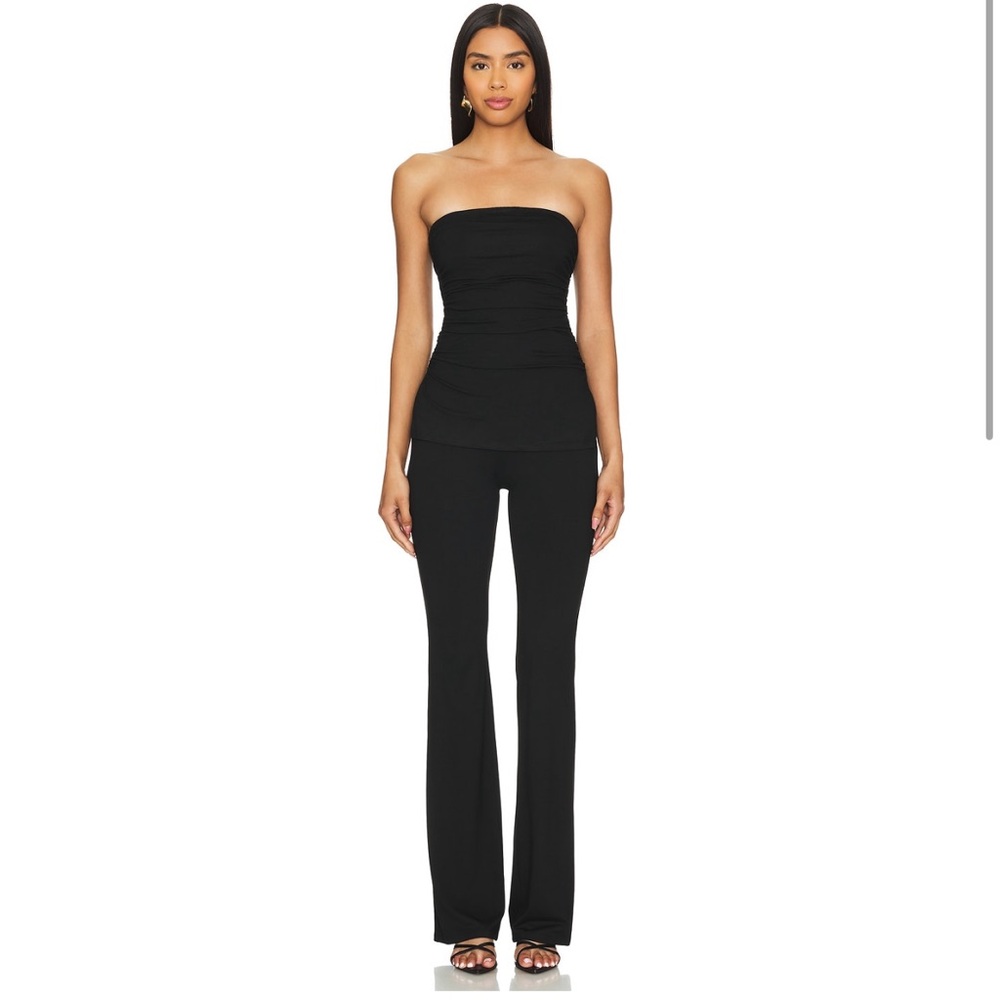 Superdown Black Flare Pant Set